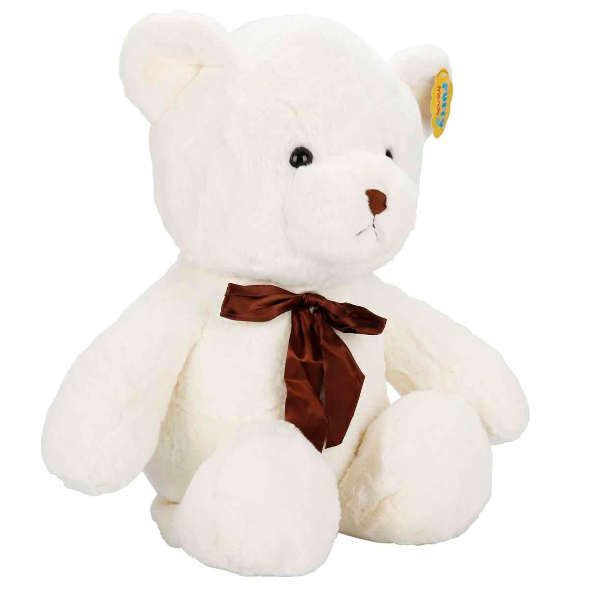 Peluş Hayvanlar, Sunman, Peluş Ayı Kurdaleli 45 cm 47705 Krem