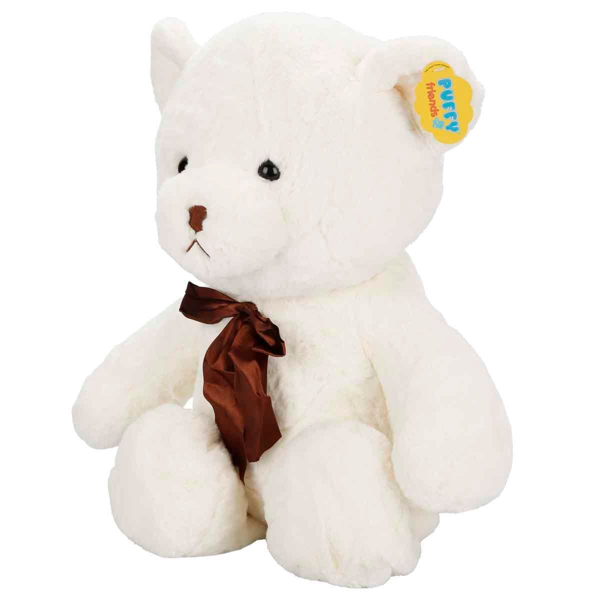 Peluş Hayvanlar, Sunman, Peluş Ayı Kurdaleli 45 cm 47705 Krem