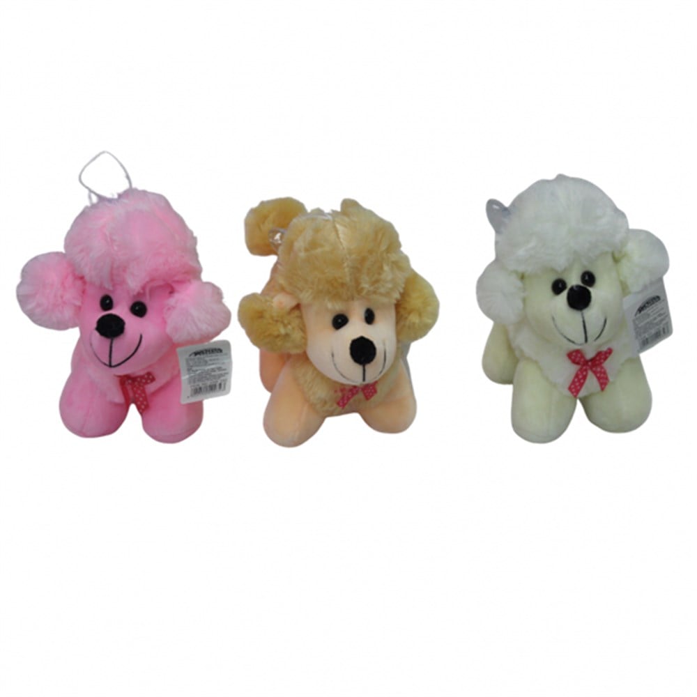 Peluş Hayvanlar, Can Oyuncak, Peluş Süslü Köpek Fiyonklu 20cm