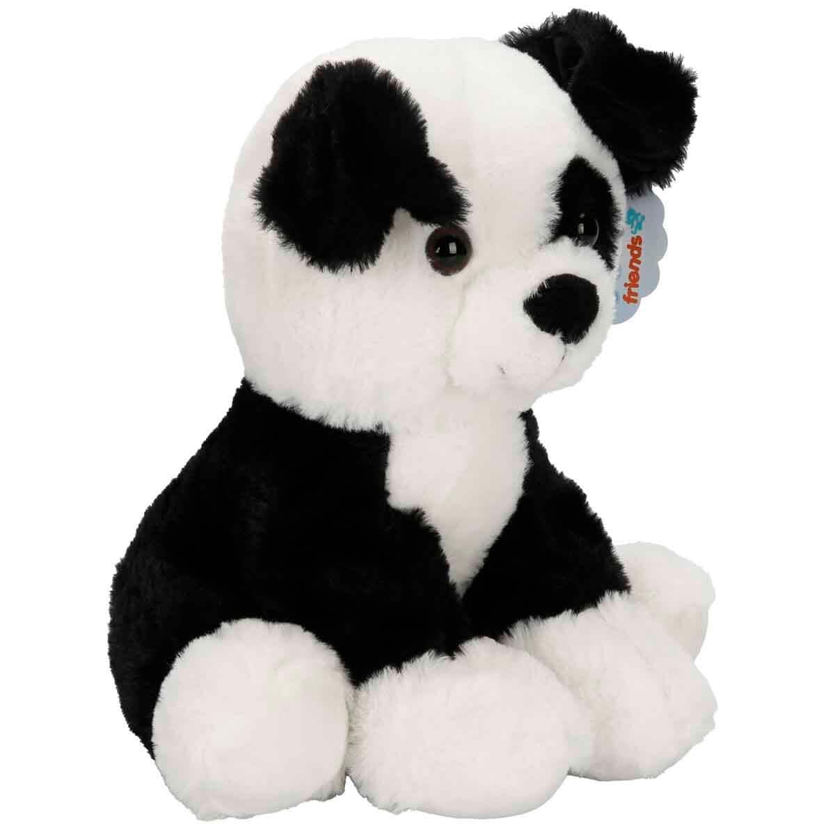 Peluş Hayvanlar, Sunman, Sevimli Peluş Köpek 32 cm 47446 Siyah Beyaz