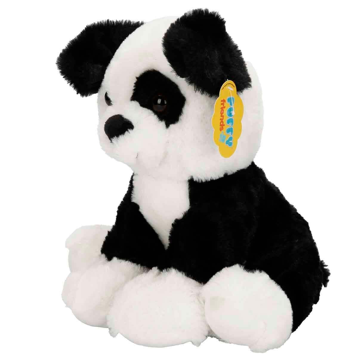 Peluş Hayvanlar, Sunman, Sevimli Peluş Köpek 32 cm 47446 Siyah Beyaz