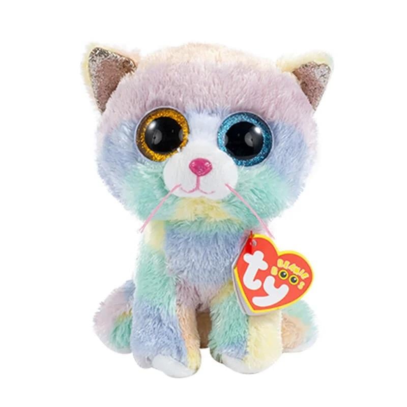 Peluş Hayvanlar, TY, Ty Beanie Boo Heather Tek Boynuzlu Kedi 15 cm
