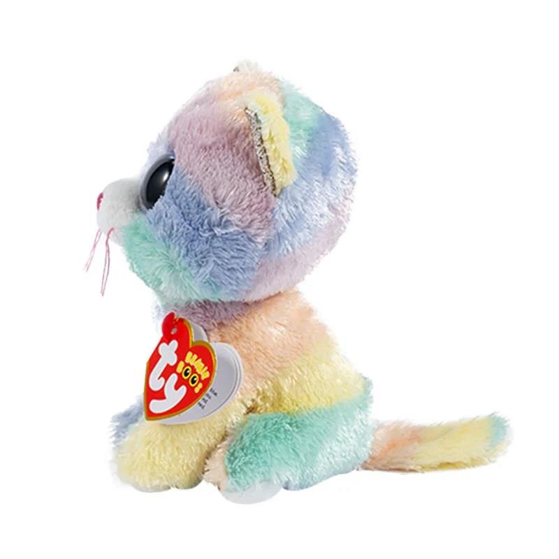 Peluş Hayvanlar, TY, Ty Beanie Boo Heather Tek Boynuzlu Kedi 15 cm