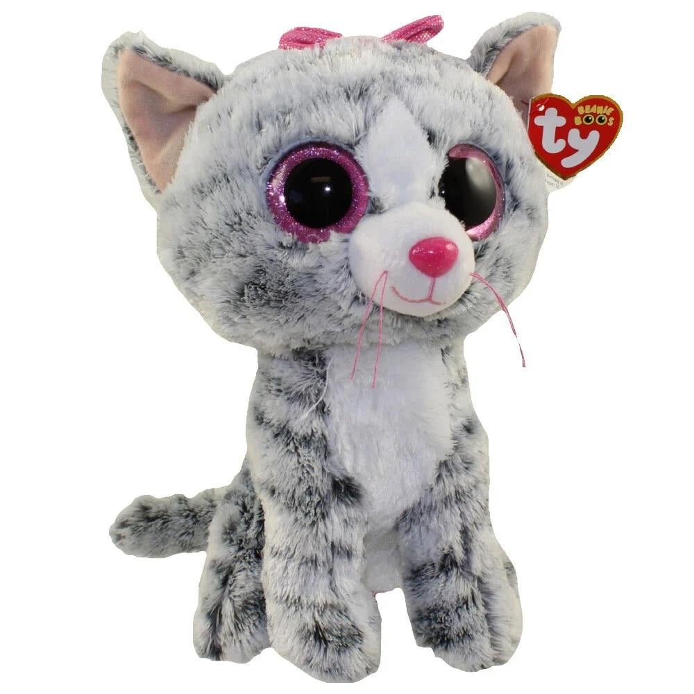 Peluş Hayvanlar, TY, Ty Beanie Boos Kedi Kiki Peluş 15 cm
