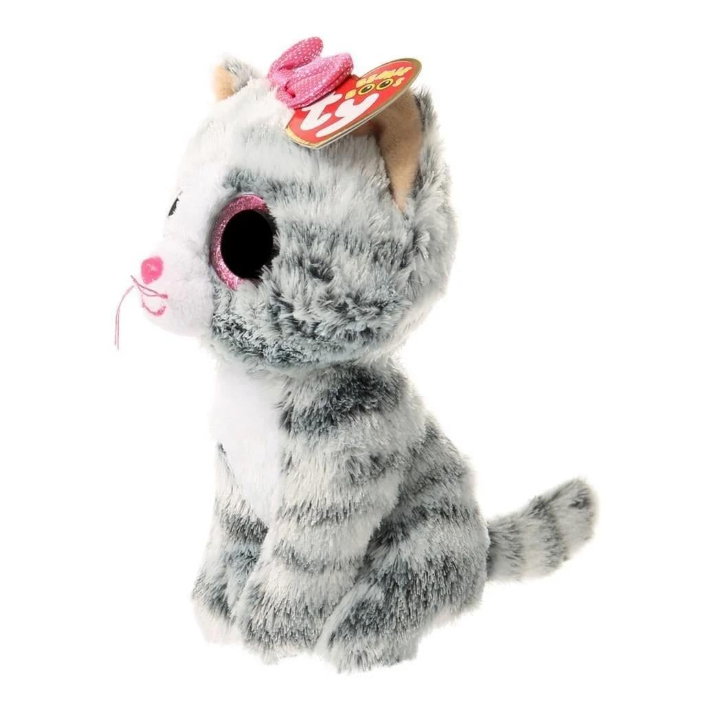 Peluş Hayvanlar, TY, Ty Beanie Boos Kedi Kiki Peluş 15 cm
