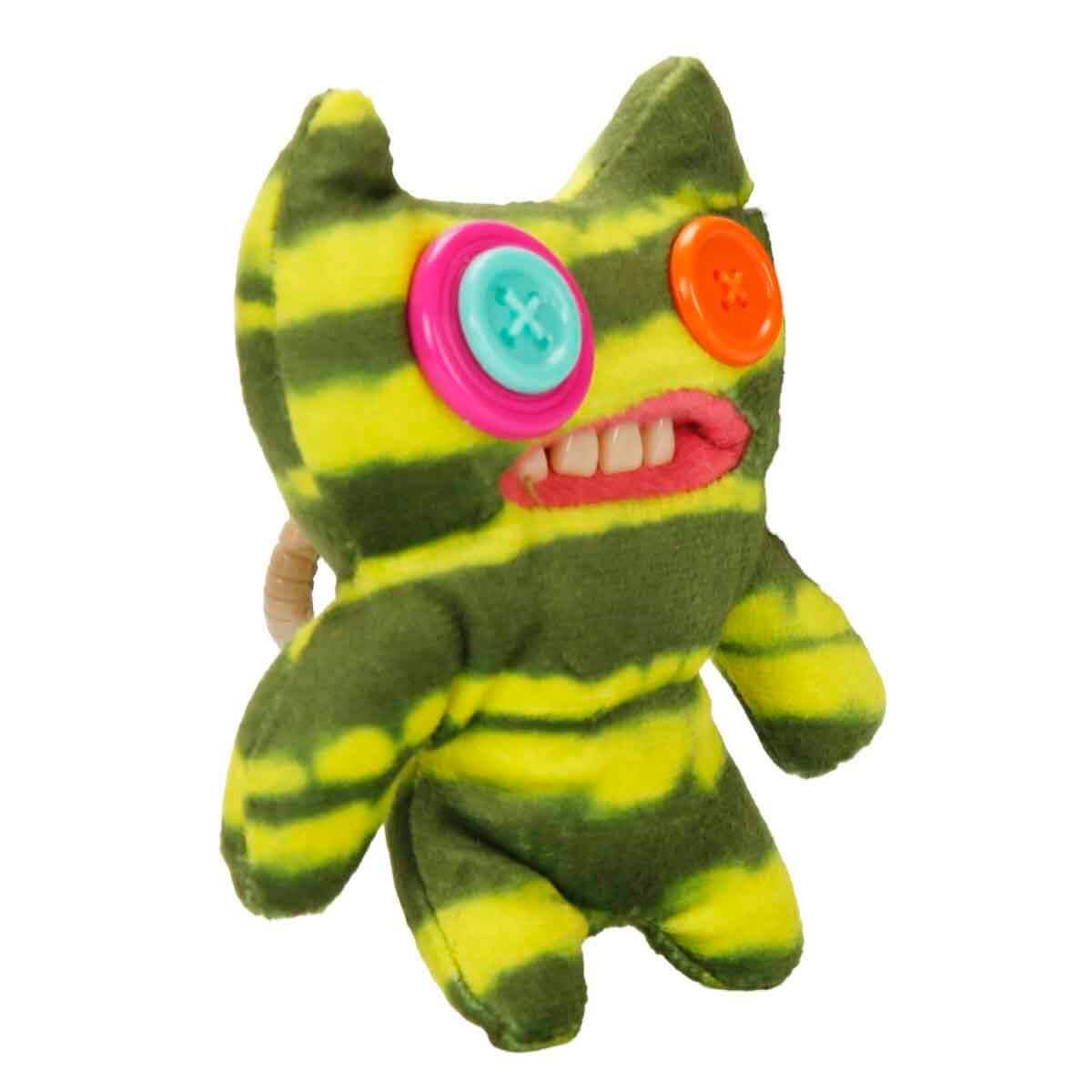 Peluşlar, Sunman, Fuggler Pelüş Anahtarlık S3 10 Yeşil-Sarı Indecisive Monster