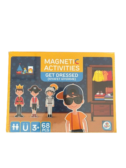Puzzle ve Yapboz, Laço Kids, Laço Kids Manyetik Erkek Kıyafet Giydirme Aktivite Oyun Seti LC8540