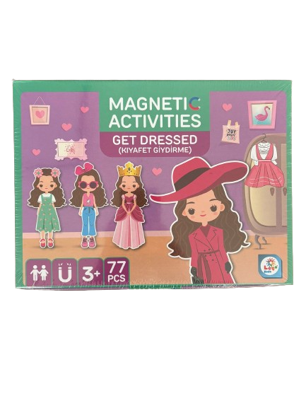 Puzzle ve Yapboz, Laço Kids, Laço Kids Manyetik Kız Kıyafet Giydirme Aktivite Oyun Seti LC8539