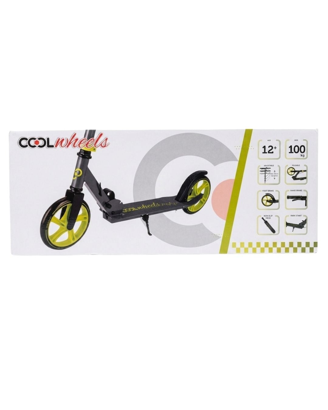 Scooter ve Kaykay, Furkan Toys, Cool Wheels Katlanabilir Scooter 12+ Frenli Neon FR38491