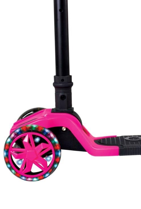 Scooter ve Kaykay, Furkan Toys, Cool Wheels Tulpar Işıklı Katlanır Scooter Pembe FR59342