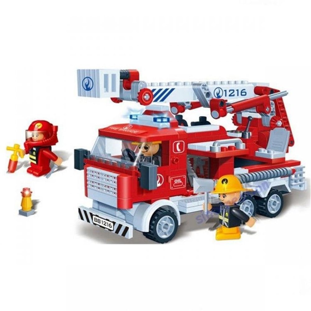 Sepetli İtfaiye Arabası Lego Oyunu 290 Parça Banbao 8313