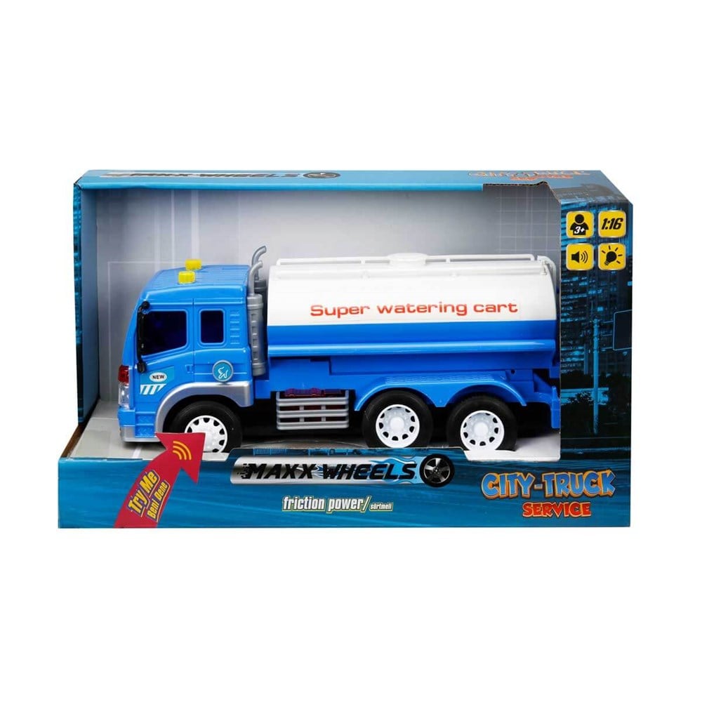 Sesli Işıklı Araçlar, Sunman, 1:16 Sesli ve Işıklı İş Makinaları Şehir Tamir Araçları - Su Tankı