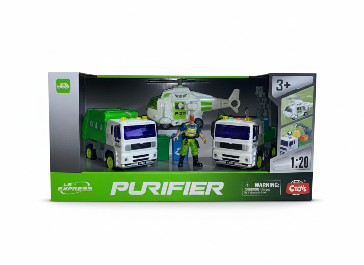 Sesli Işıklı Araçlar, Ceren, CTOY 1:20 Sesli ve Işıklı Figürlü Çevre Temizlik Araçları