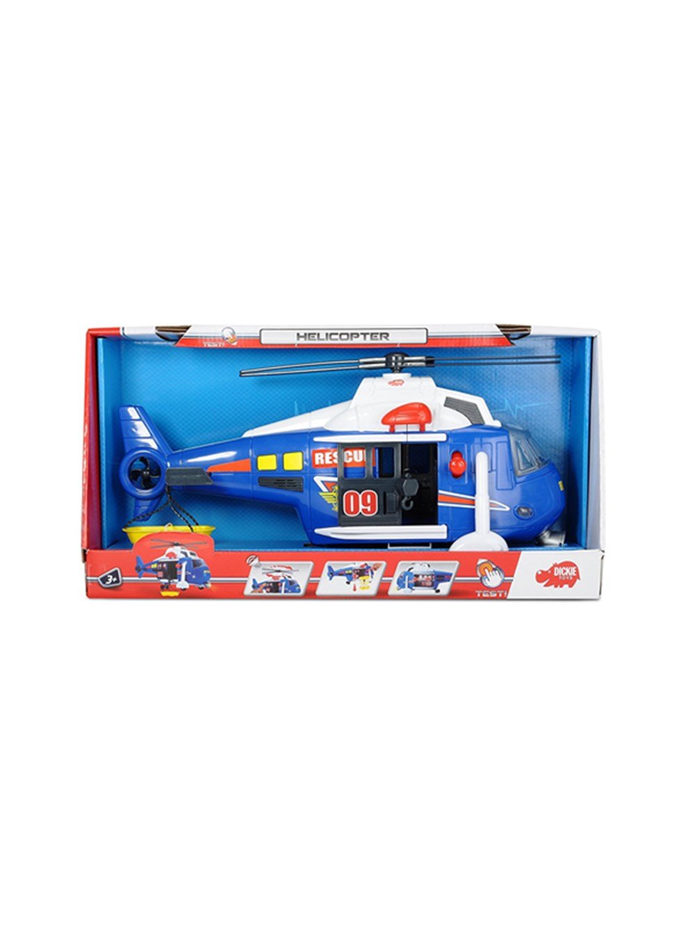 Sesli Işıklı Araçlar, DICKIE TOYS, Dickie Toys Helikopter Sesli ve Işıklı 8356