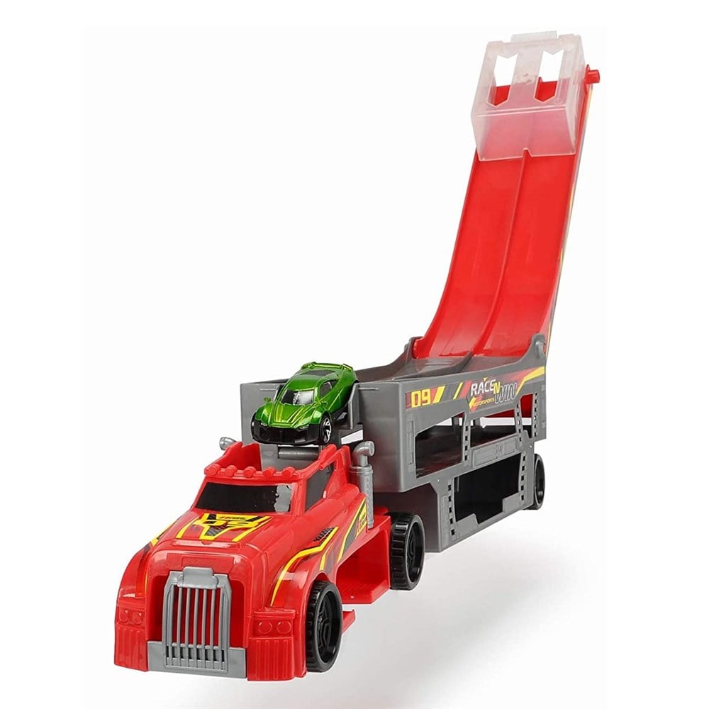 Sesli Işıklı Araçlar, DICKIE TOYS, Dickie Toys Race And Store Transporter Taşıyıcı Tır