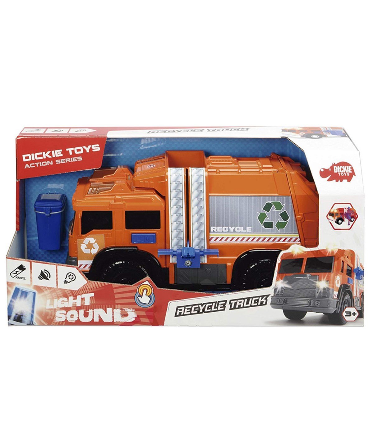 Sesli Işıklı Araçlar, DICKIE TOYS, Dickie Toys Recycle Truck 20 330 6001