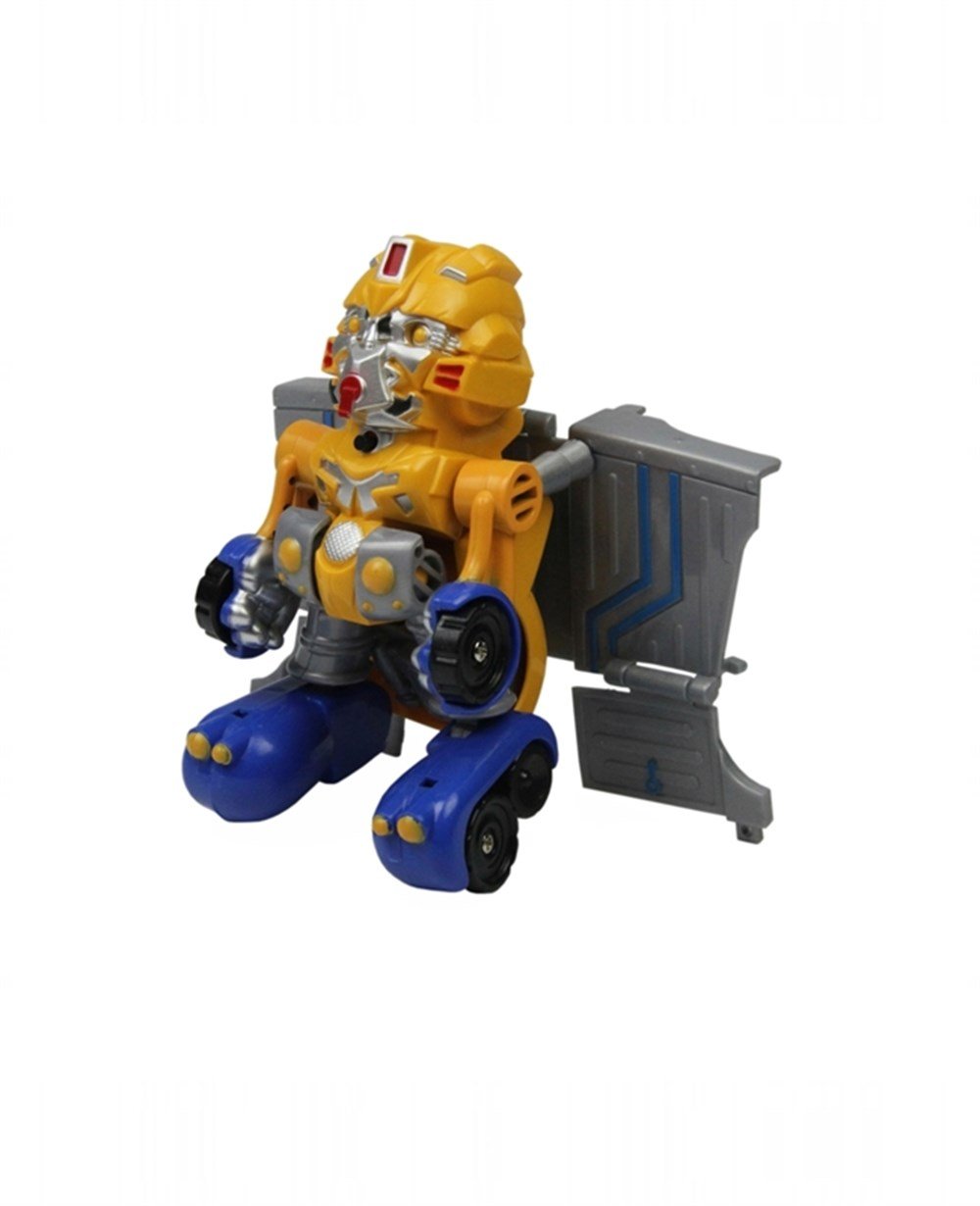 Sesli Işıklı Araçlar, Vardem, Dönüşebilen Sarı Mini Robot Kamyon Sesli ve Işıklı 338-B