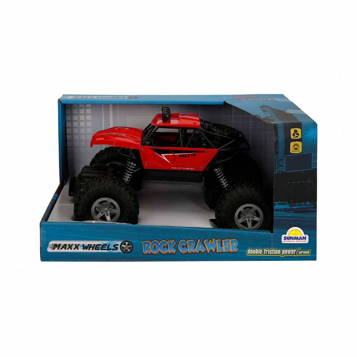 Sesli Işıklı Araçlar, Sunman, Maxx Wheels 4x4 Jeep 25 cm 25581 Kırmızı