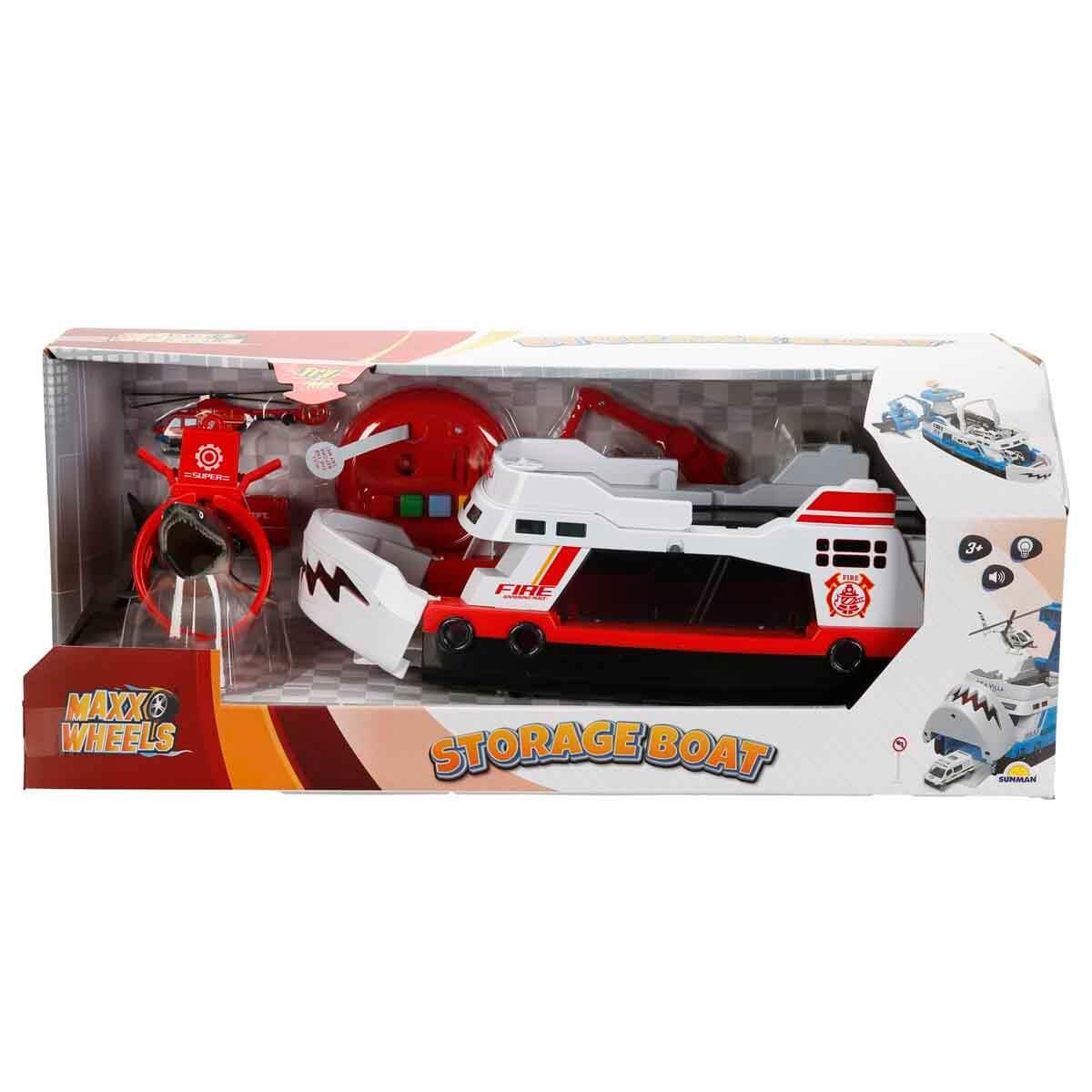 Sesli Işıklı Araçlar, Sunman, Maxx Wheels Sesli ve Işıklı Sahil Güvenlik Oyun Seti 43486 İtfaiye