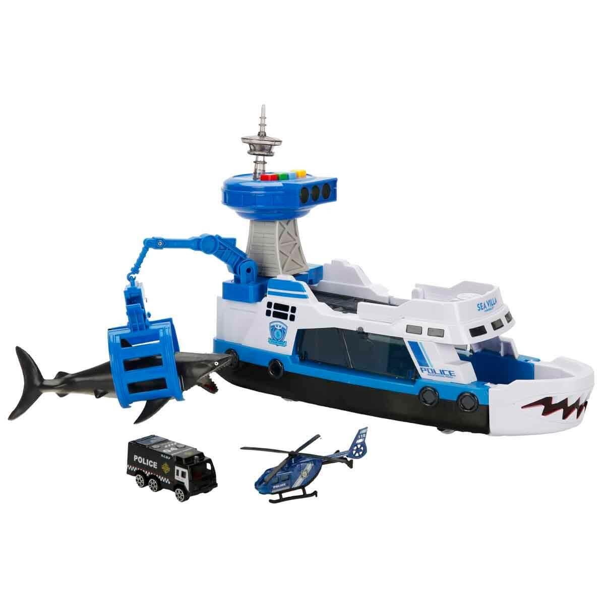 Sesli Işıklı Araçlar, Sunman, Maxx Wheels Sesli ve Işıklı Sahil Güvenlik Oyun Seti 43486 Polis