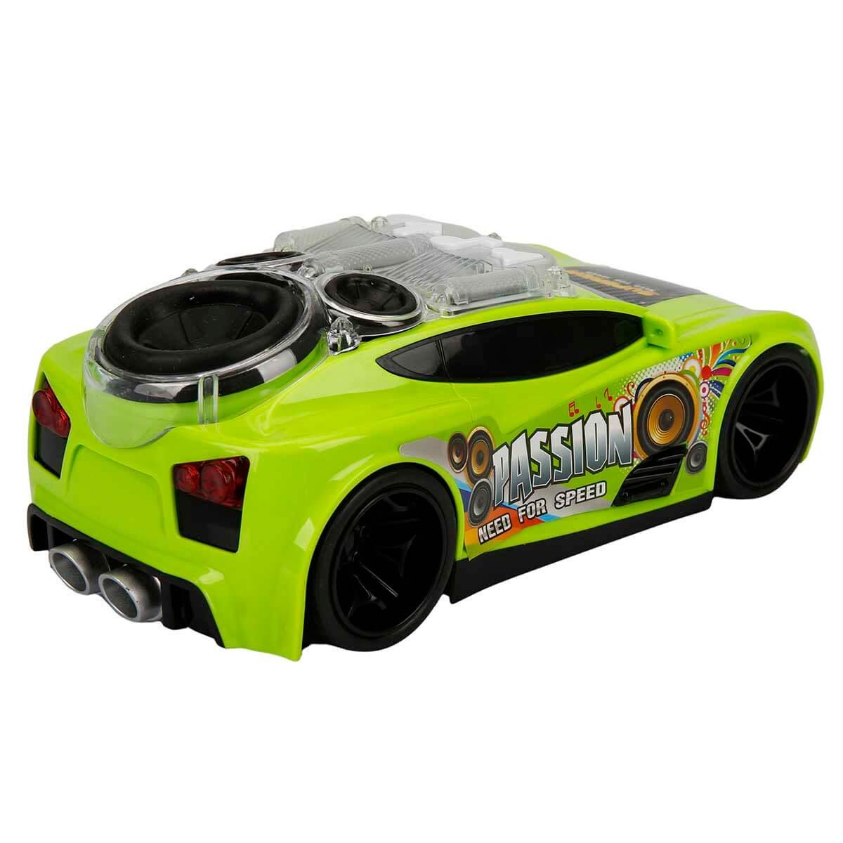 Sesli Işıklı Araçlar, Sunman, Maxx Wheels Sesli ve Işıklı Jet Araba 26793 Yeşil Araba