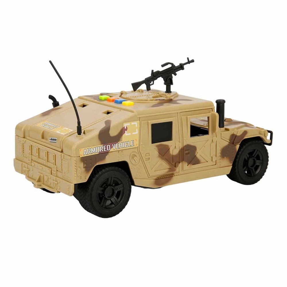 Sesli Işıklı Araçlar, Sunman, Sesli ve Işıklı Askeri Hummer Jeep 27110 Krem