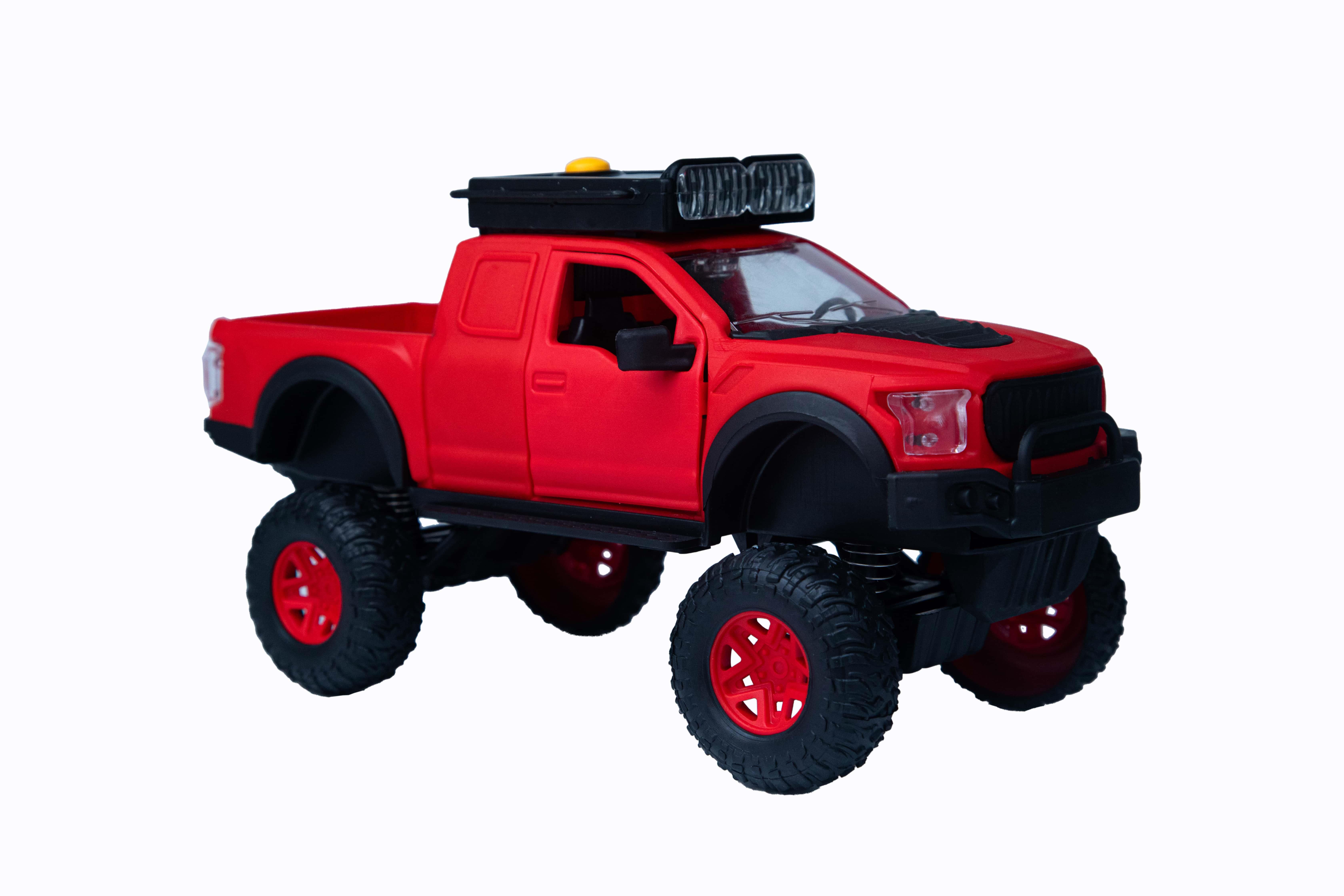 Sesli Işıklı Araçlar, ZUZU TOYS, Zuzu Toys Wonstar Offroad Sesli ve Işıklı 1:16 40165 Kırmızı