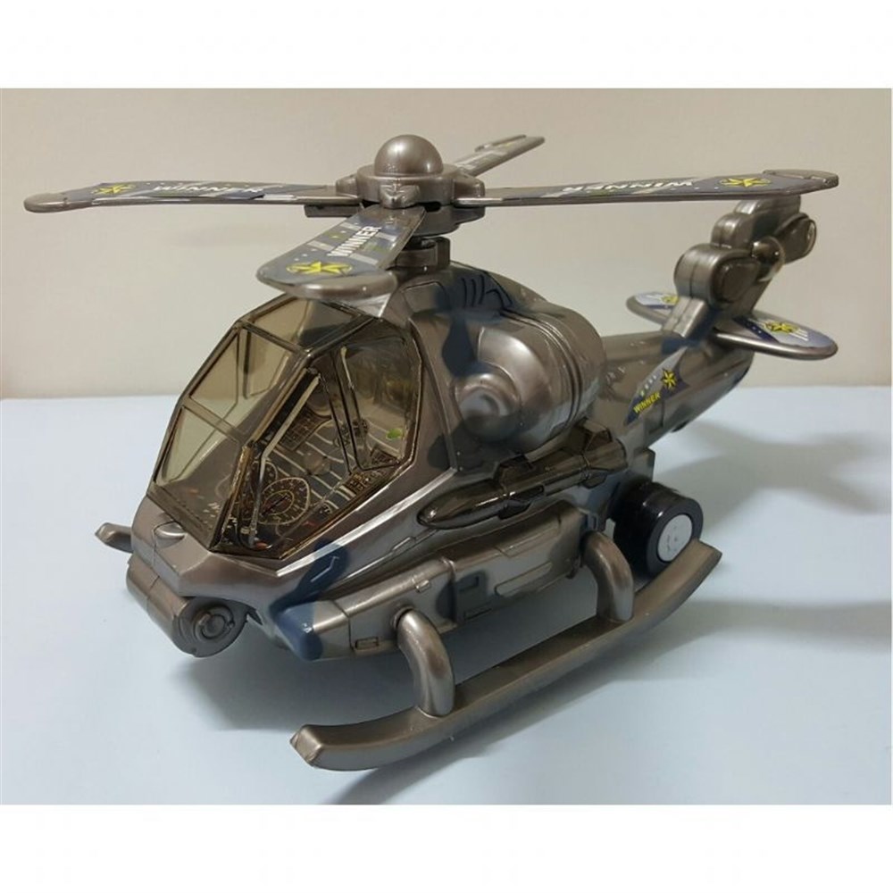 Sesli Işıklı Helikopter Çarp Dön