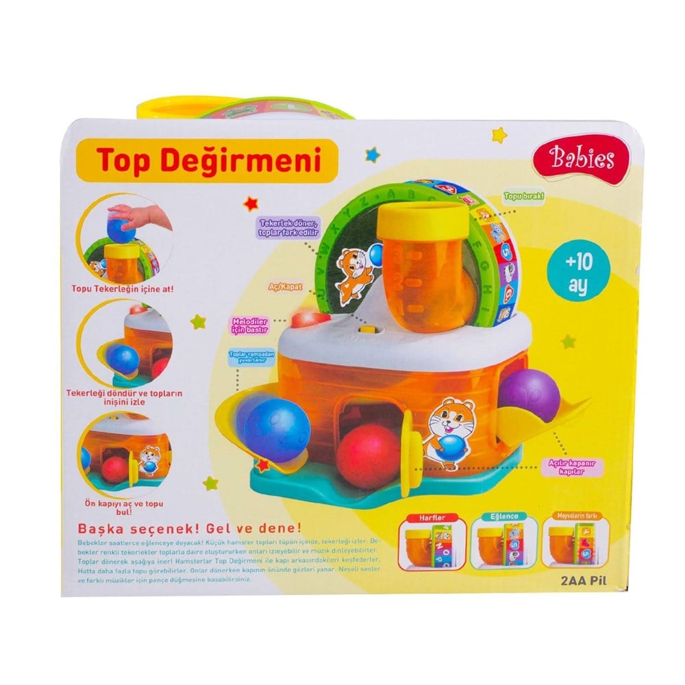 Sesli Işıklı Oyuncaklar, Babies, Babies Top Değirmeni Sesli Işıklı Bebek Oyuncağı