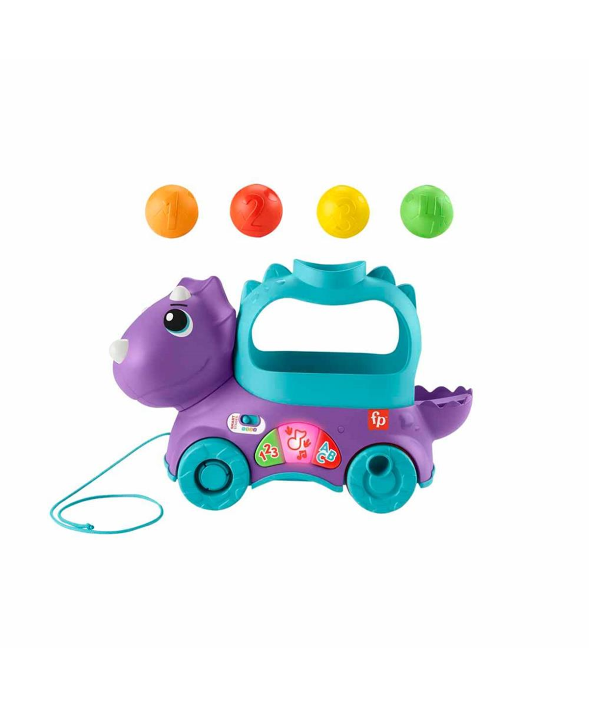 Sesli Işıklı Oyuncaklar, Fisher Price, Fisher Price Sesli ve Işıklı Eğlenceli Dinozor HNR55