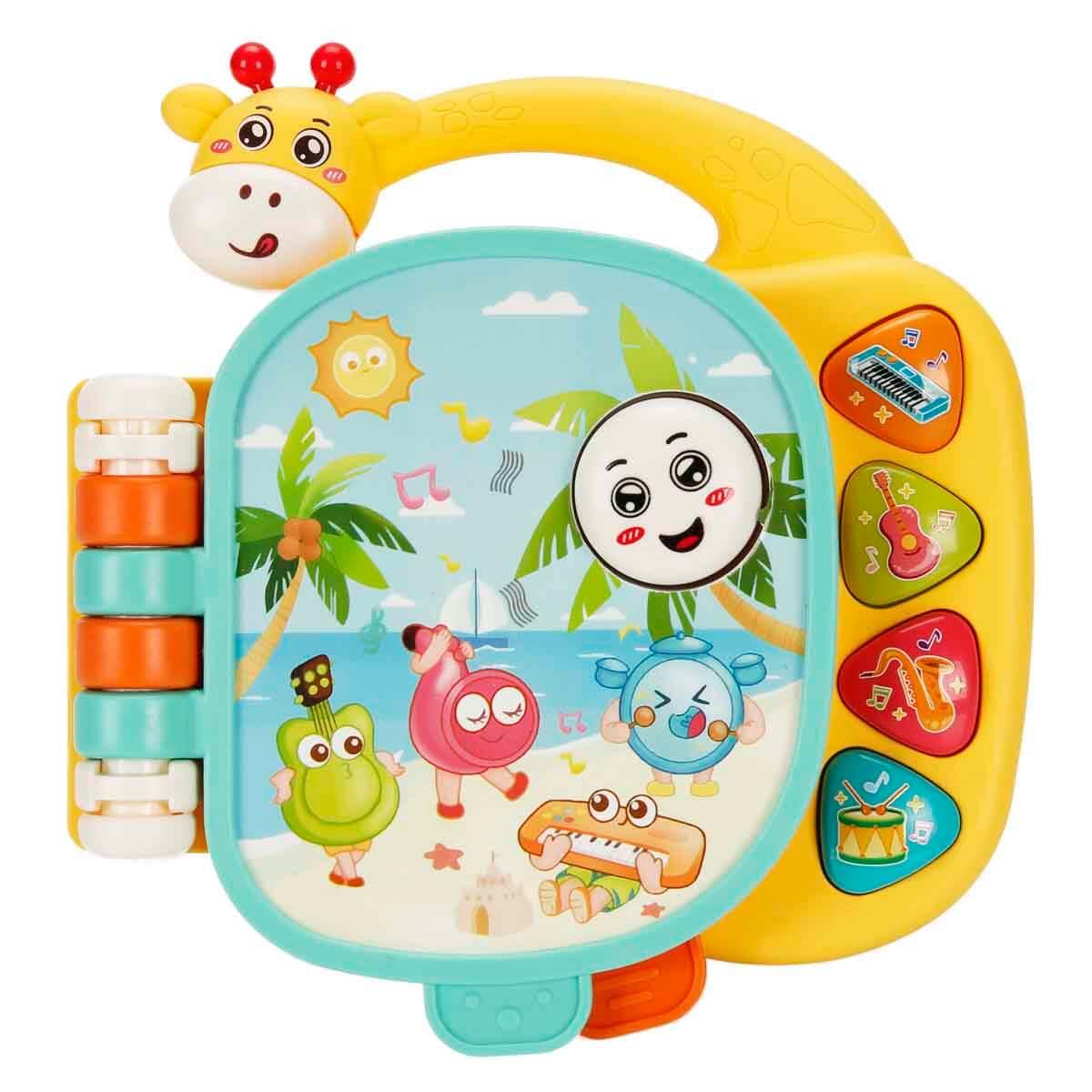 Sesli Işıklı Oyuncaklar, Sunman, Minibo Sesli ve Işıklı Zürafa Figürlü Müzik Kitabı