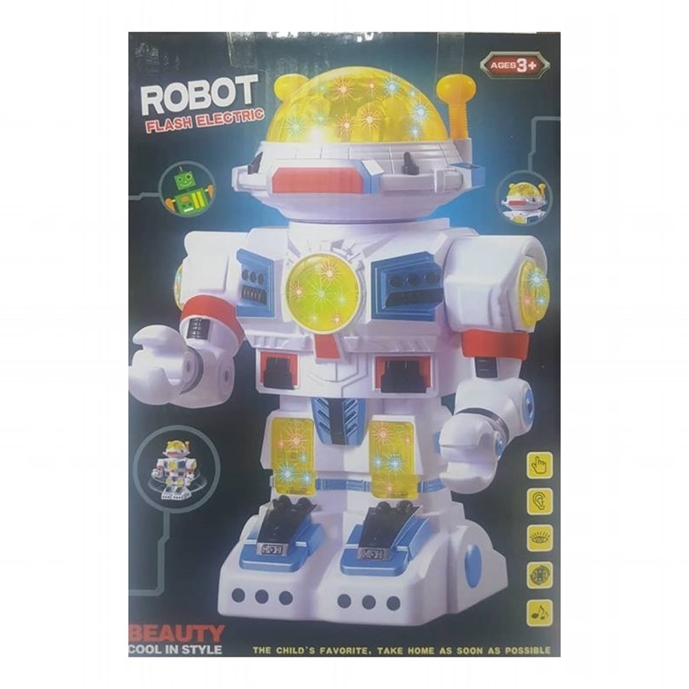 Sesli Işıklı Robot Çarp Dön