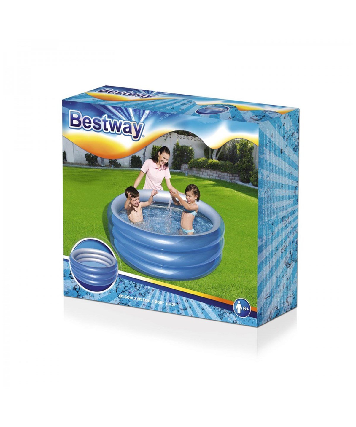 Şişme Havuzlar, OSMAN KIZILKAYA, Bestway Jumbo Havuz Metalik 150x53 cm