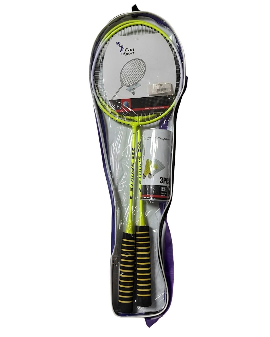Spor Oyuncakları, CAN SPOR, Can Spor Badminton Seti 2 Raket ve 3 Top 04021 Sarı