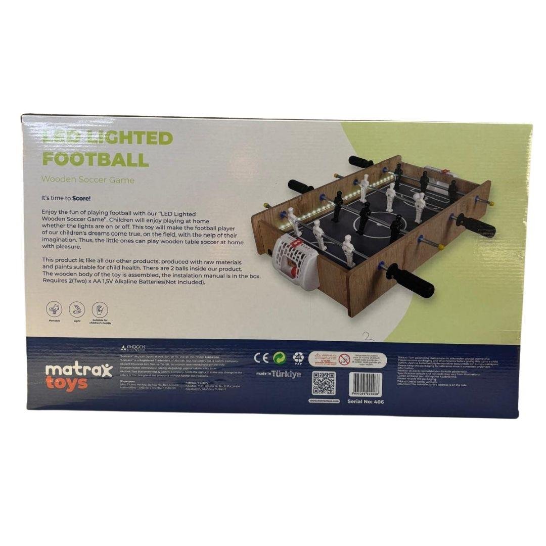 Spor Oyuncakları, MATRAX, Matrax Ledli Ahşap Masa Maçı Oynu