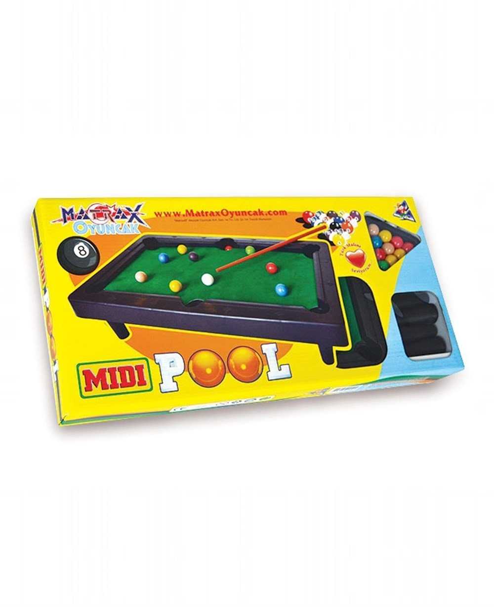 Spor Oyuncakları, Merkez Oyuncak, Midi Pool Orta Boy Bilardo Oyunu Ayaklı