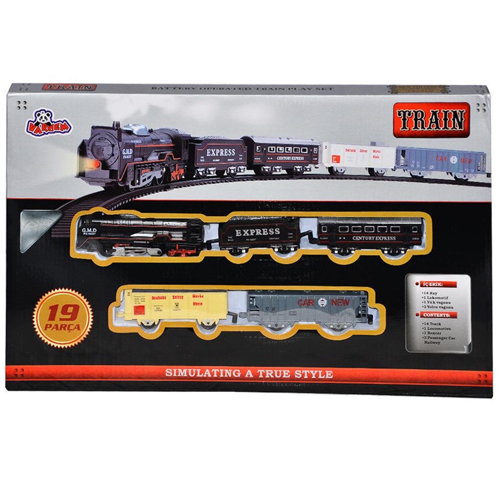 Tren ve Garaj Setleri, Vardem, Kutulu Klasik 19 Parça Express Tren Seti