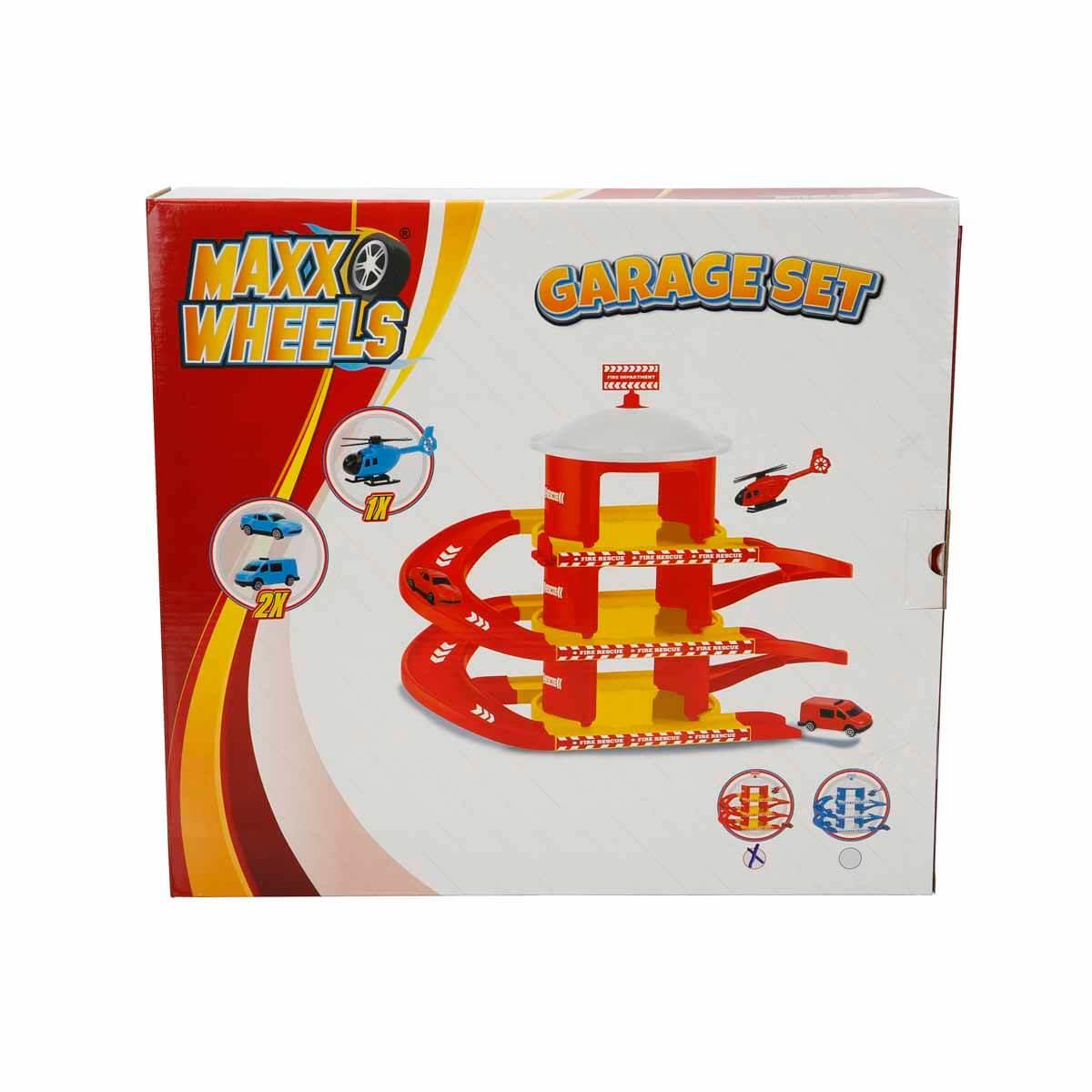 Tren ve Garaj Setleri, Sunman, Maxx Wheels 3 Katlı Otopark Garaj Seti 35351 İtfaiye