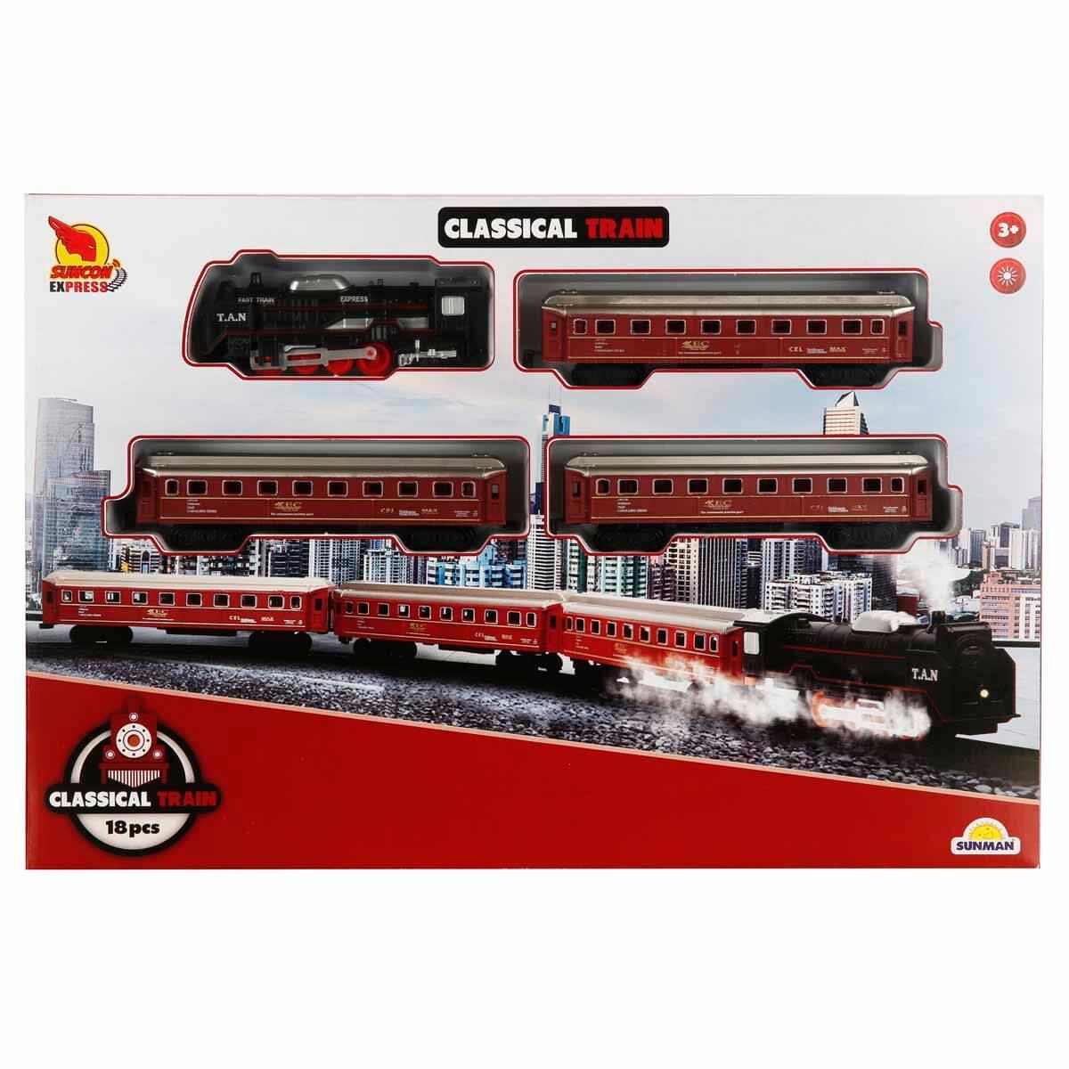 Tren ve Garaj Setleri, Sunman, Suncon Işıklı Tren Seti 18 Parça