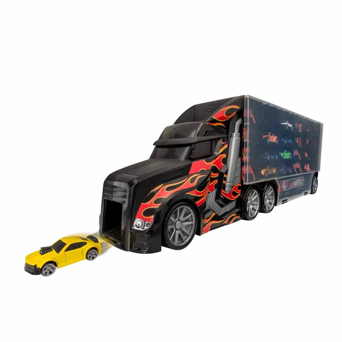 Tren ve Garaj Setleri, Sunman, Teamsterz Auto Transporter 9 Araçlı Oyun Seti