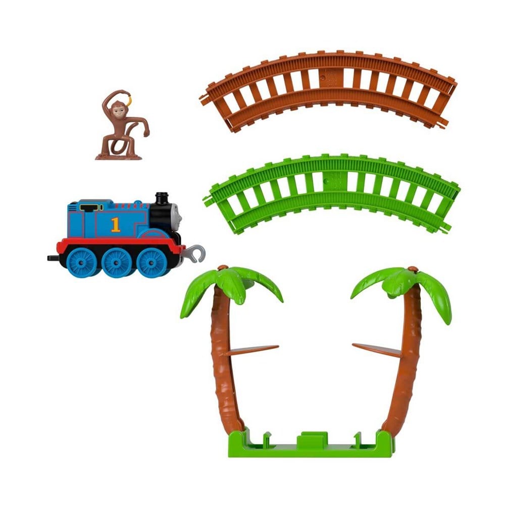 Tren ve Garaj Setleri, Thomas ve Arkadaşları, Thomas Friends Thomas Afrika'da Oyun Seti GJX83 (Sür - Bırak)