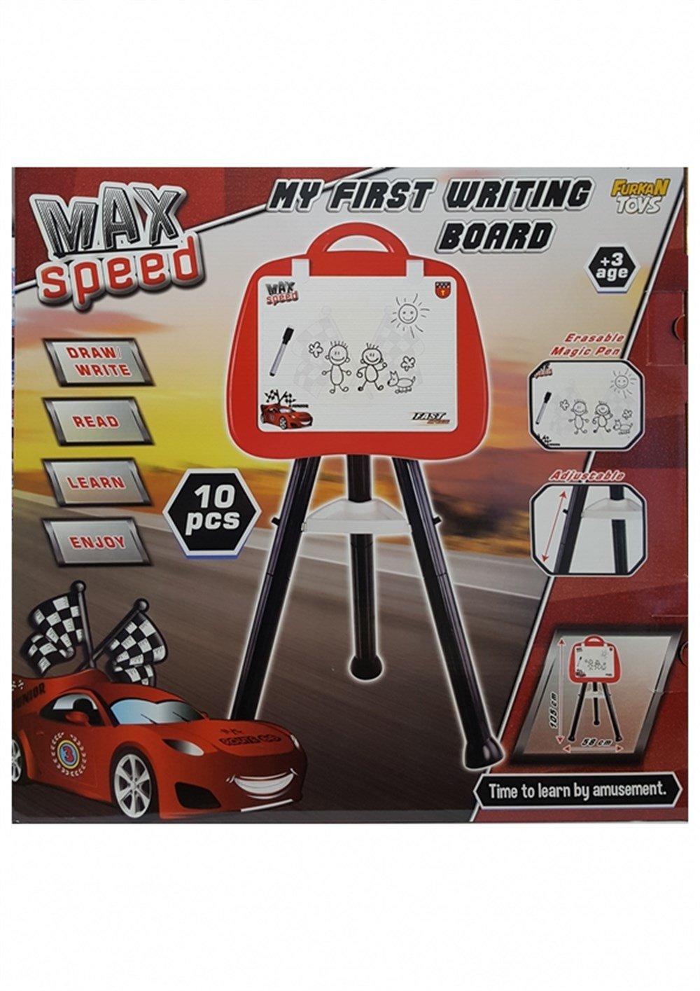 Yazı Tahtası ve Çalışma Masası, Furkan Toys, Max Speed Ayaklı Yazı Tahtası