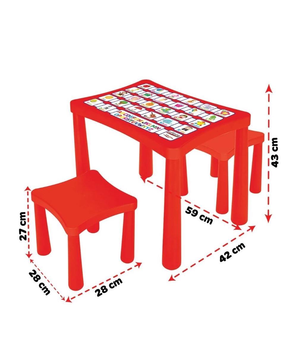 Yazı Tahtası ve Çalışma Masası, Pilsan, Pilsan Story İki Tabureli Masa Kırmızı