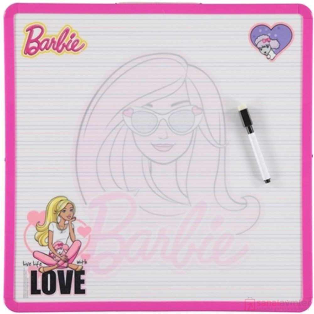 Barbie Ahşap Yazı Tahtası