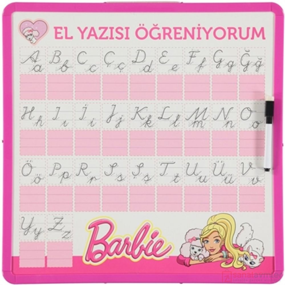Barbie Ahşap Yazı Tahtası