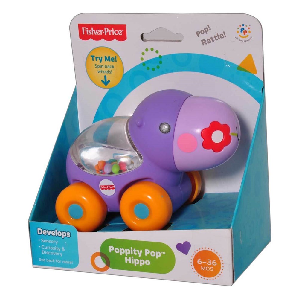 Yürüme Arkadaşları, Fisher Price, Fisher Price Poppity Araçlar Hippo Hippopotam BGX29 BGX30