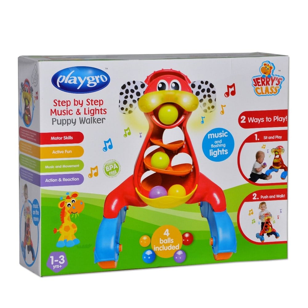Yürüme Arkadaşları, Adel, Playgro Işıklı Müzikli Köpek Yürüteç