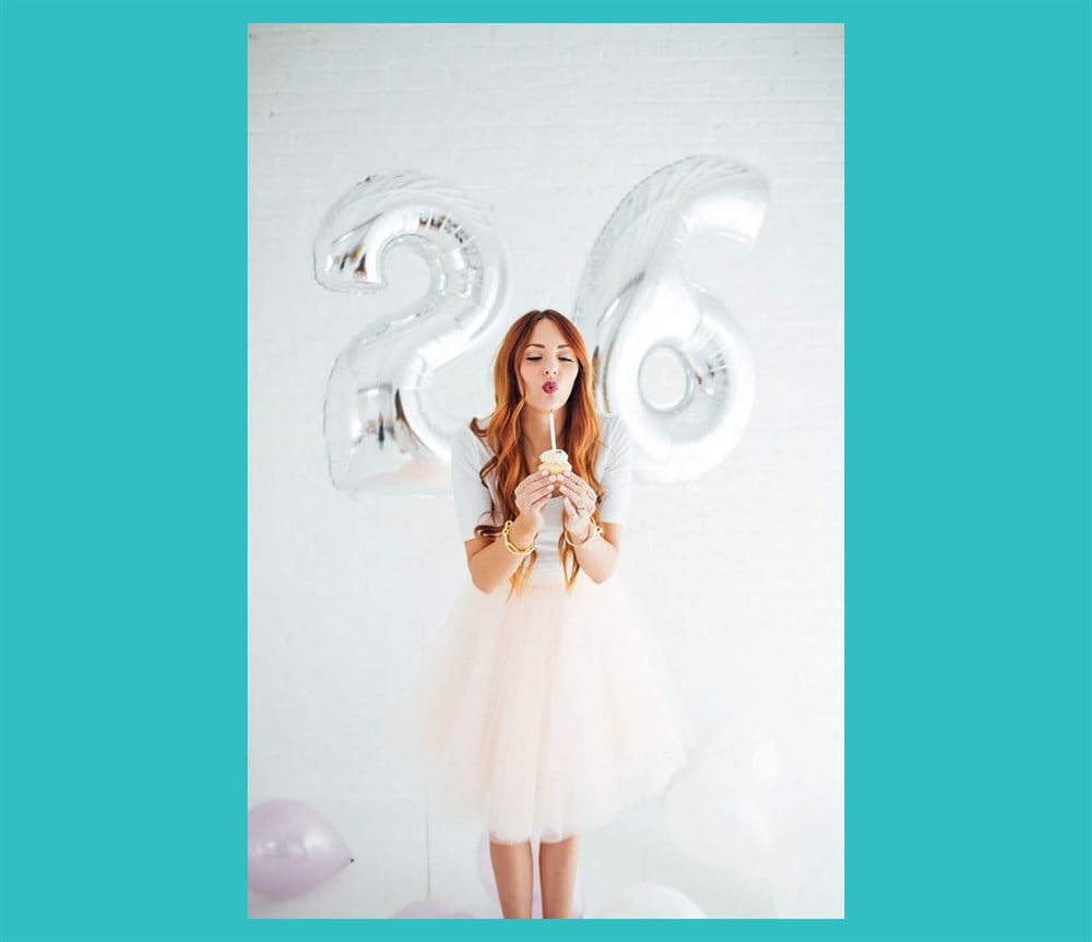 Folyo Rakam 9 Gümüş Balon 90cm ( 40 inç )40