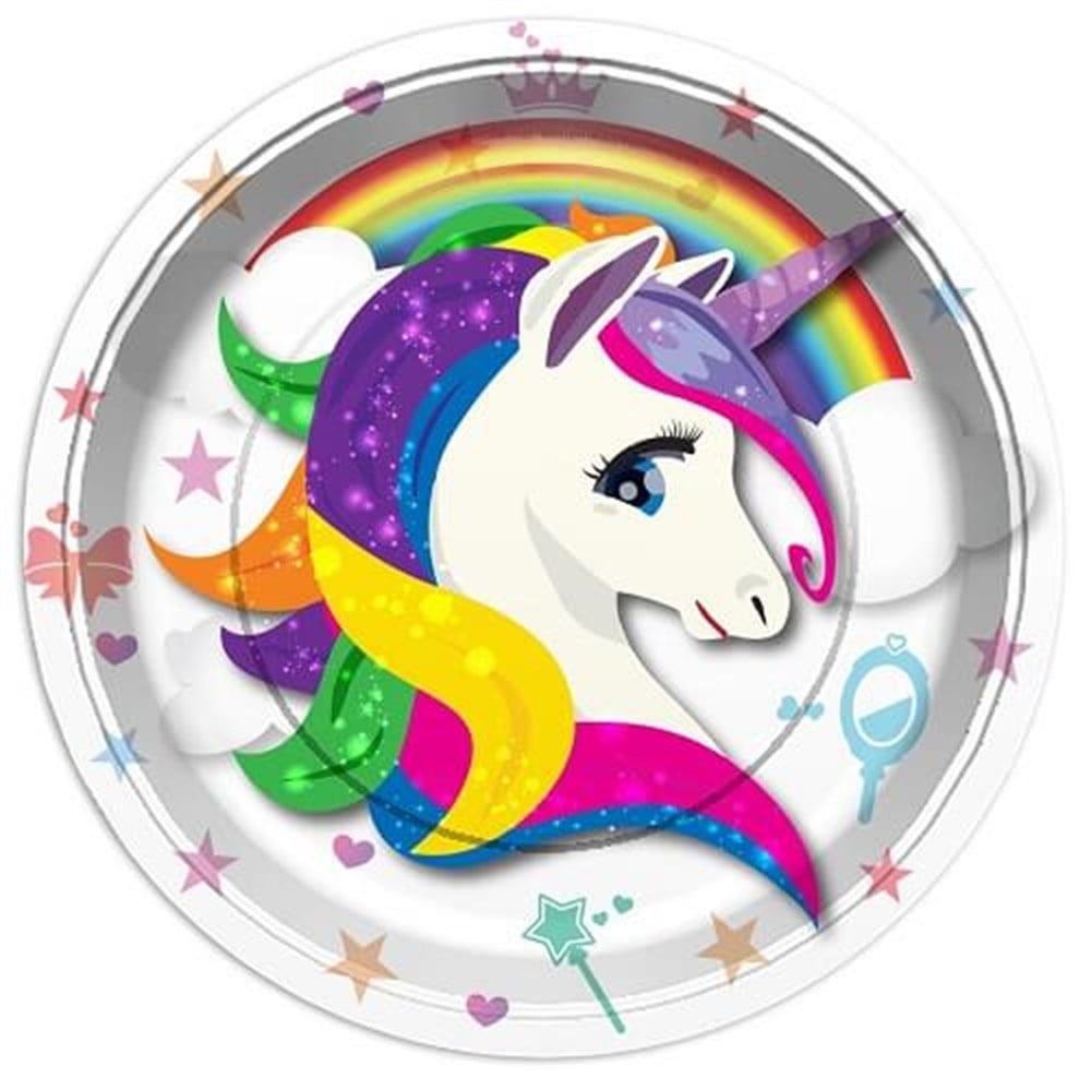 Lisanslı TabaklarTabak Karton Unicorn 23cmBALONEVİ
