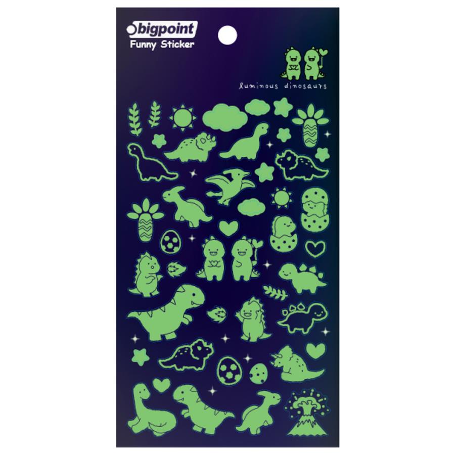 BP STICKER LUMINOUS DINOSAUR....